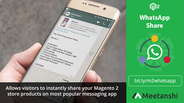 Magento 2 WhatsApp Share